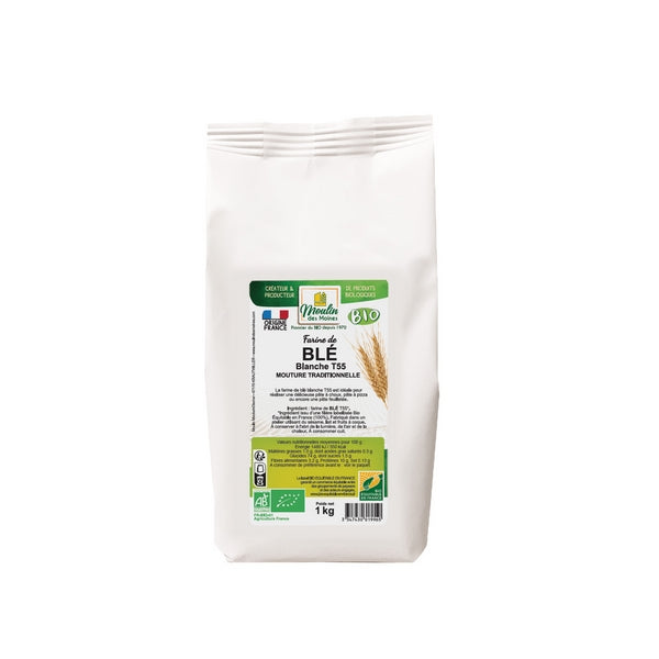 Farine de blé blanche t55 bio - 1