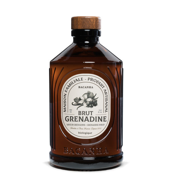 Bacanha -- Sirop saveur grenadine brut bio - 400 ml