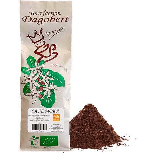 Les Cafés Dagobert -- Mélange café moka Guji 100% arabica, bio et équitable (origine Ethiopie) - 250 g
